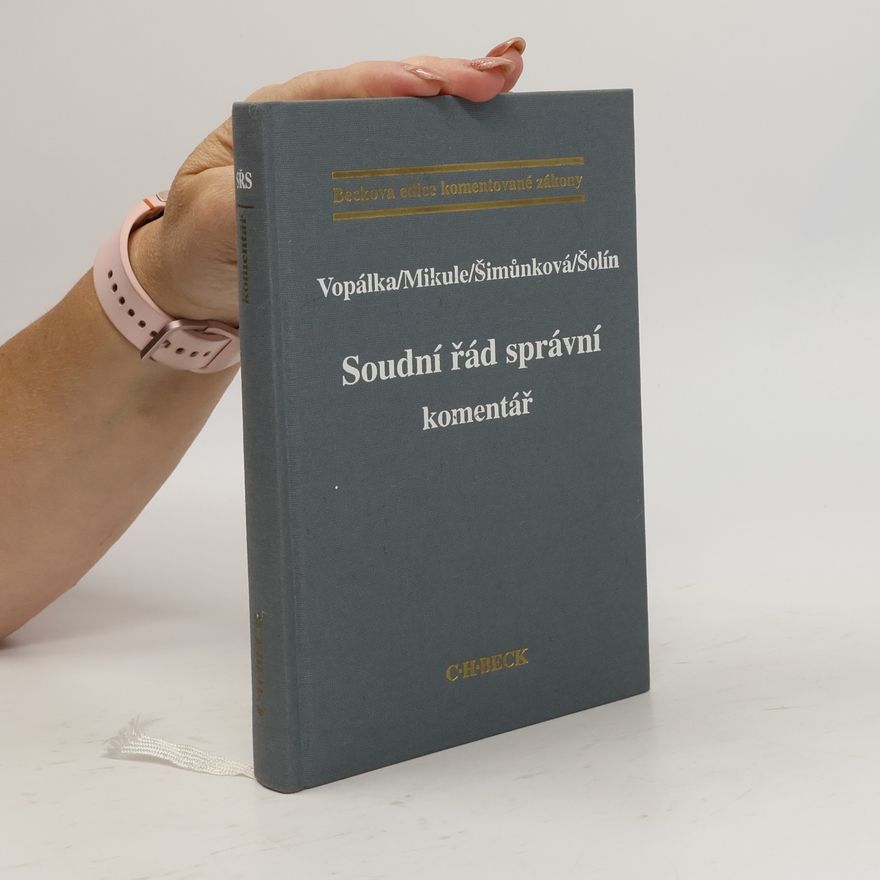 Vladimír Vopálka Soudní řád správní. Komentář