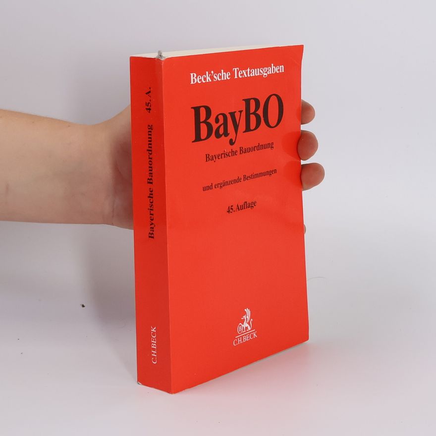 Autorenkollektiv Bayerische Bauordnung
