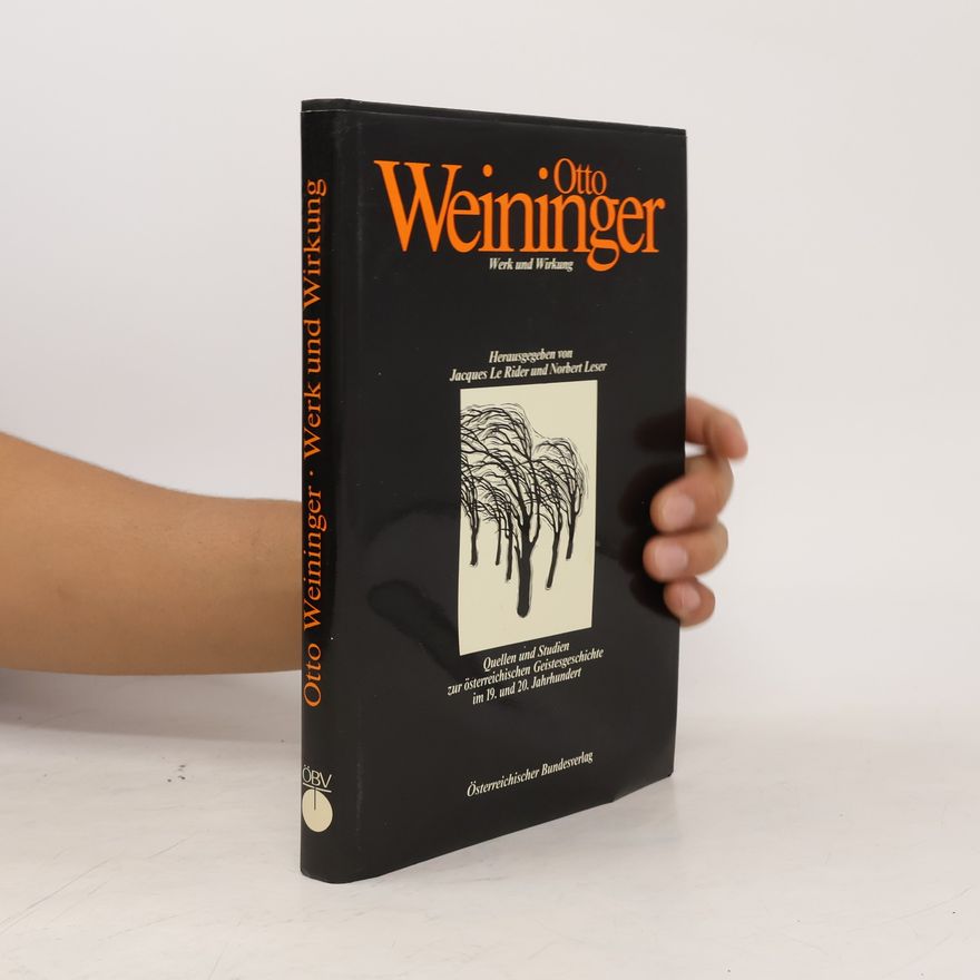 Jacques Le Rider Otto Weininger