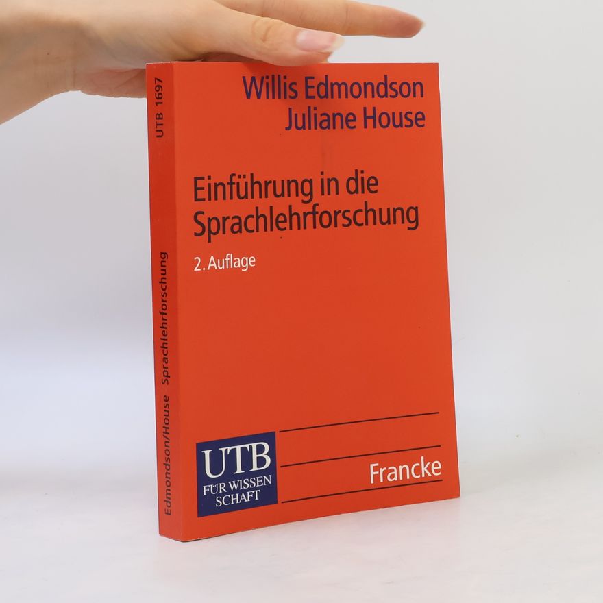 Willis J. Edmondson Einführung in die Sprachlehrforschung