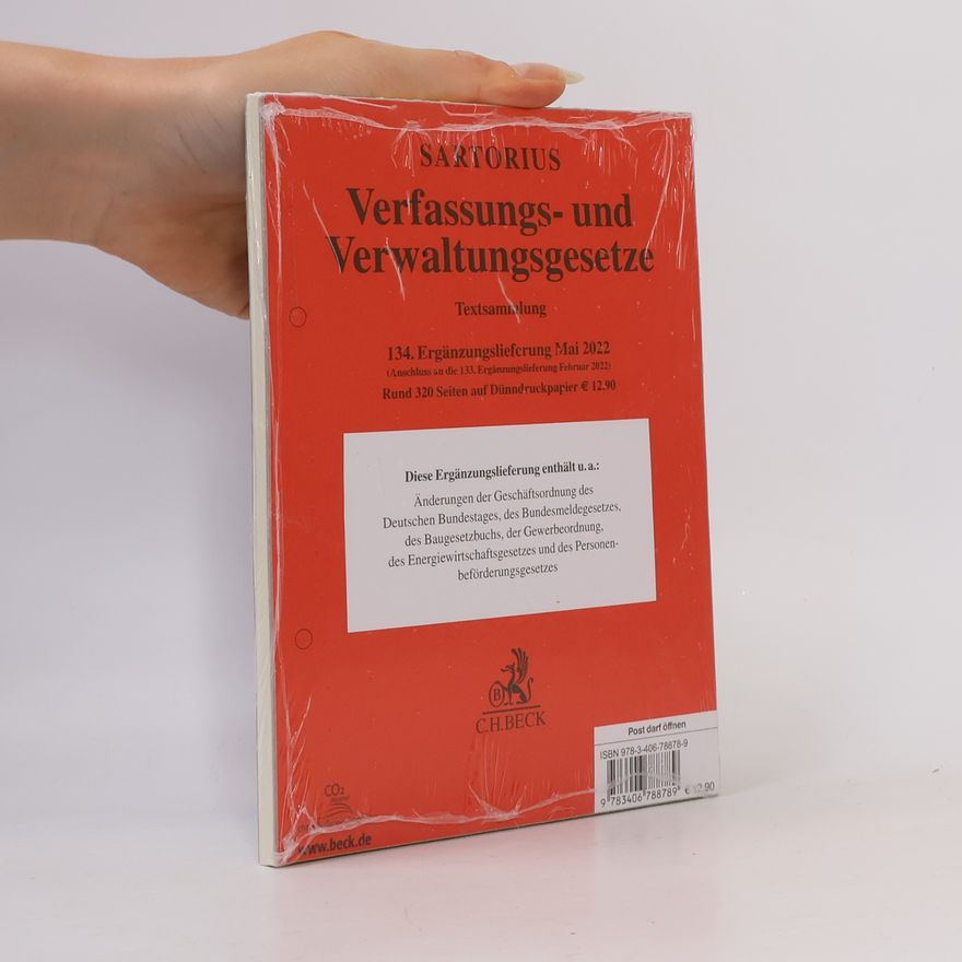 Beck C. H. Verfassungs- und Verwaltungsgesetze 134. Ergänzungslieferung