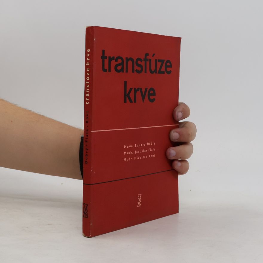 Miroslav Kout Transfúze krve