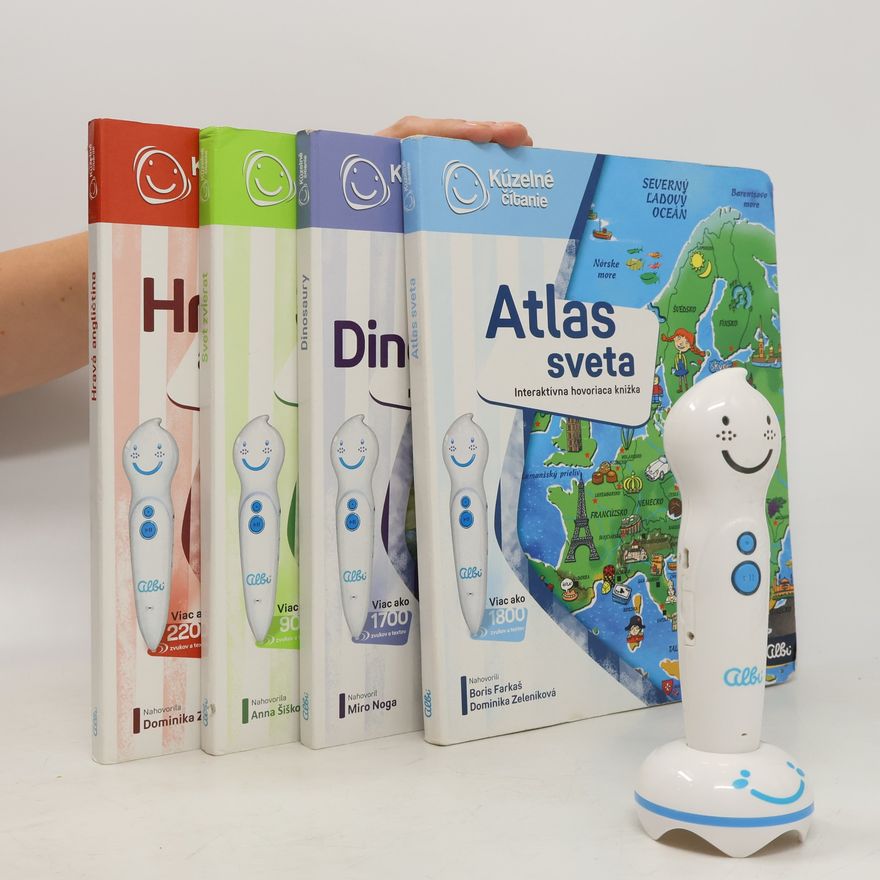 Autorenkollektiv Kúzelné čitanie. Atlas sveta, Dinosaury, Svet zvierat, Hravá angličtina + elektronická ceruzka