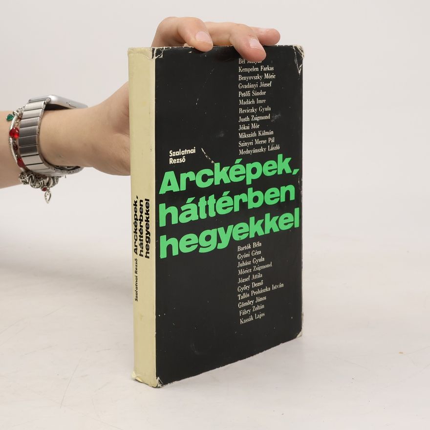 Szalatnai Rezsö Arcképek, háttérben hegyekkel