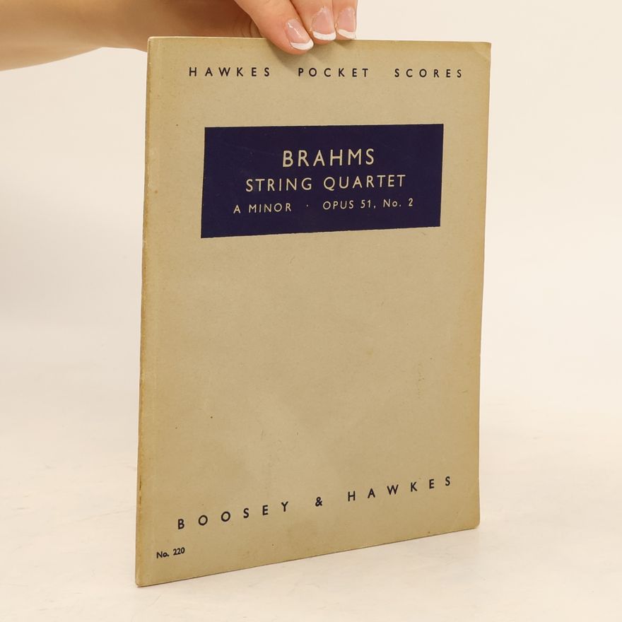 Johannes Brahms Brahms String Quartet Cuarteto.