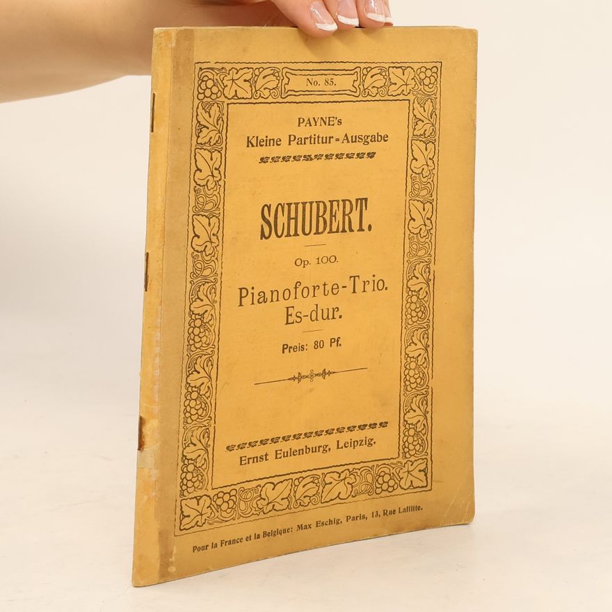 Franz Schubert Trio No. 2 Es- dur für Pianoforte, Violine und Violoncell
