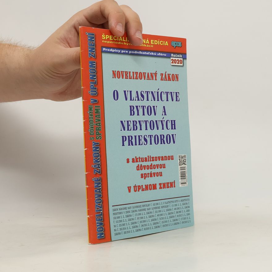 Autorenkollektiv Novelizovaný zákon o vlastníctve bytov a nebytových priestorov 2020