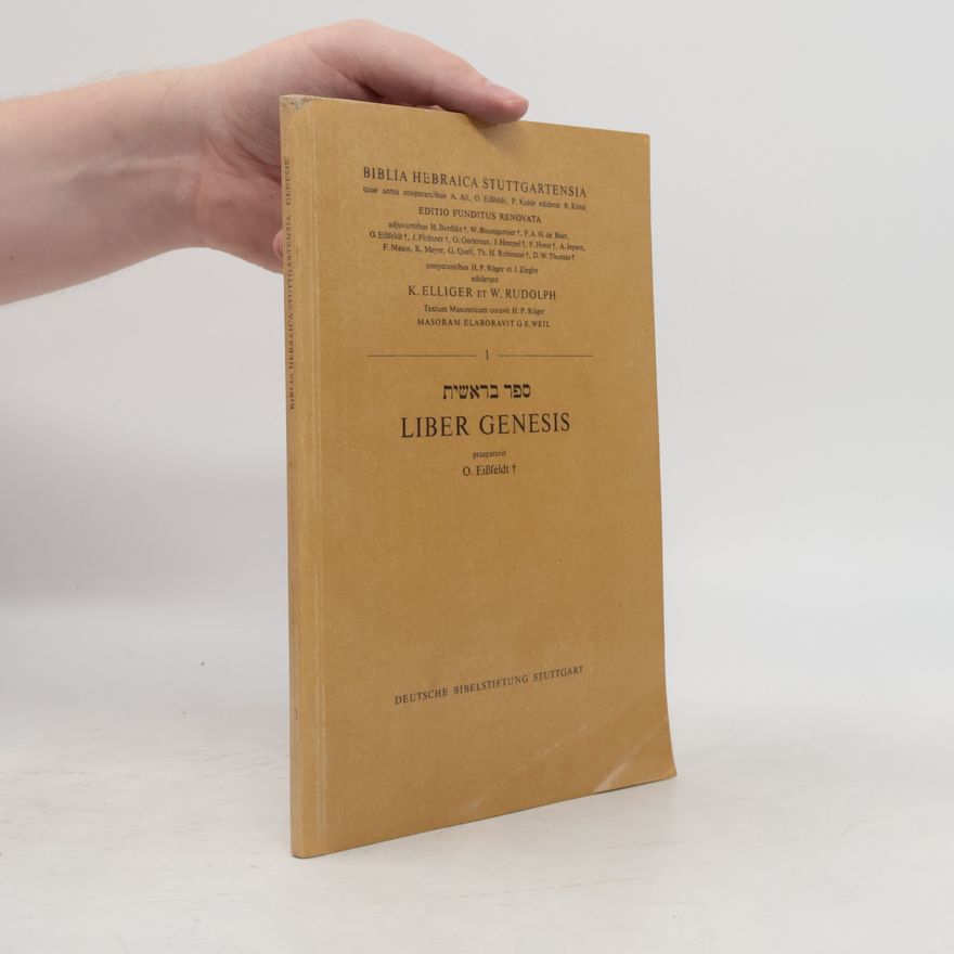 G. E. Weil Biblia Hebraica Stuttgartensia 1