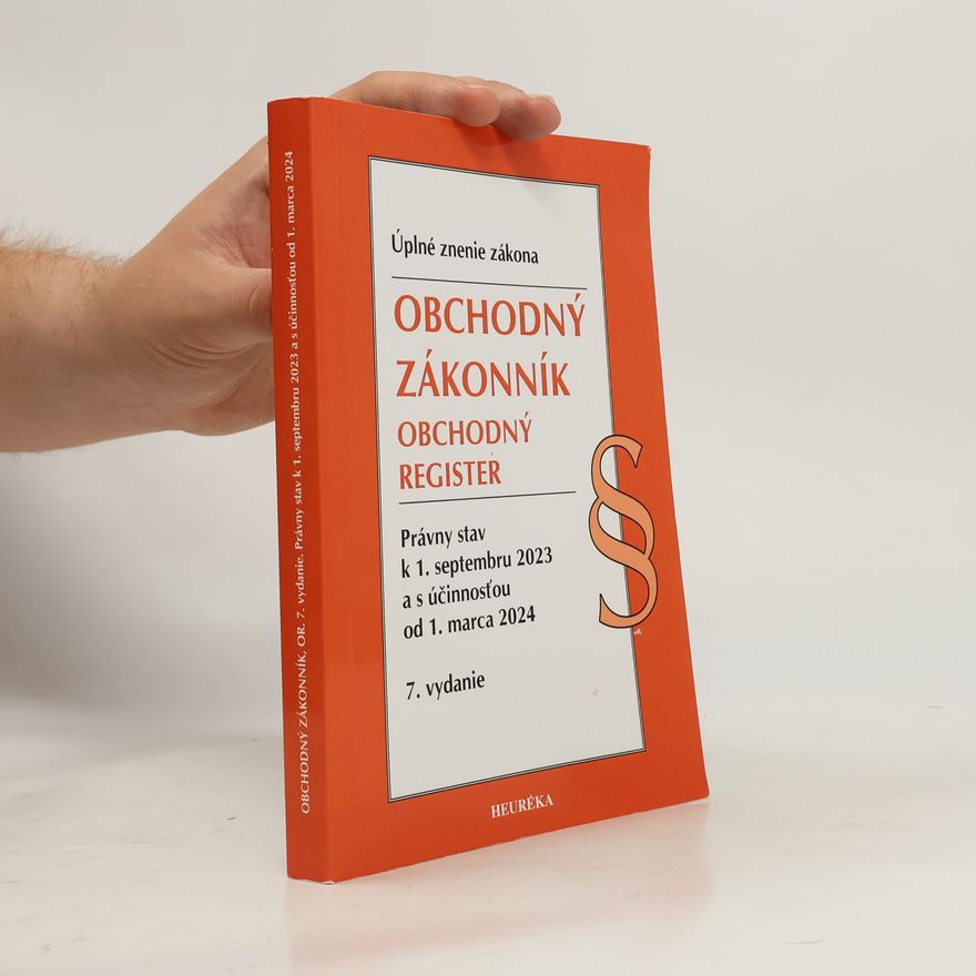 Autorenkollektiv Obchodný zákonník. Obchodný register