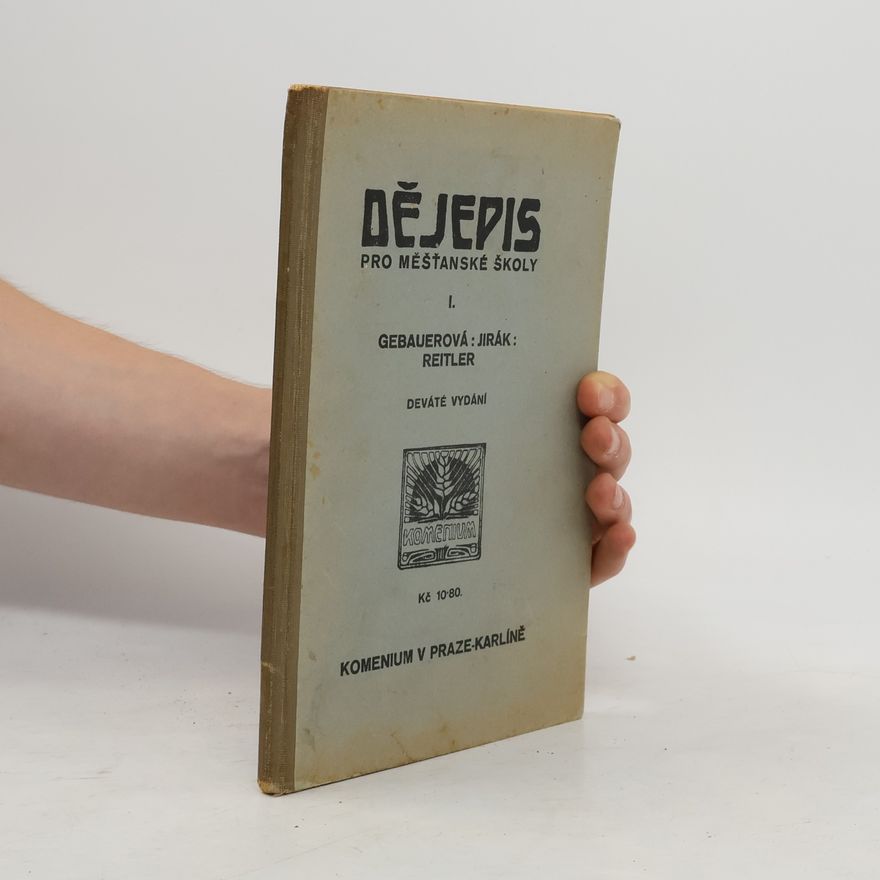 Autorenkollektiv Dějepis pro měšťanské školy I