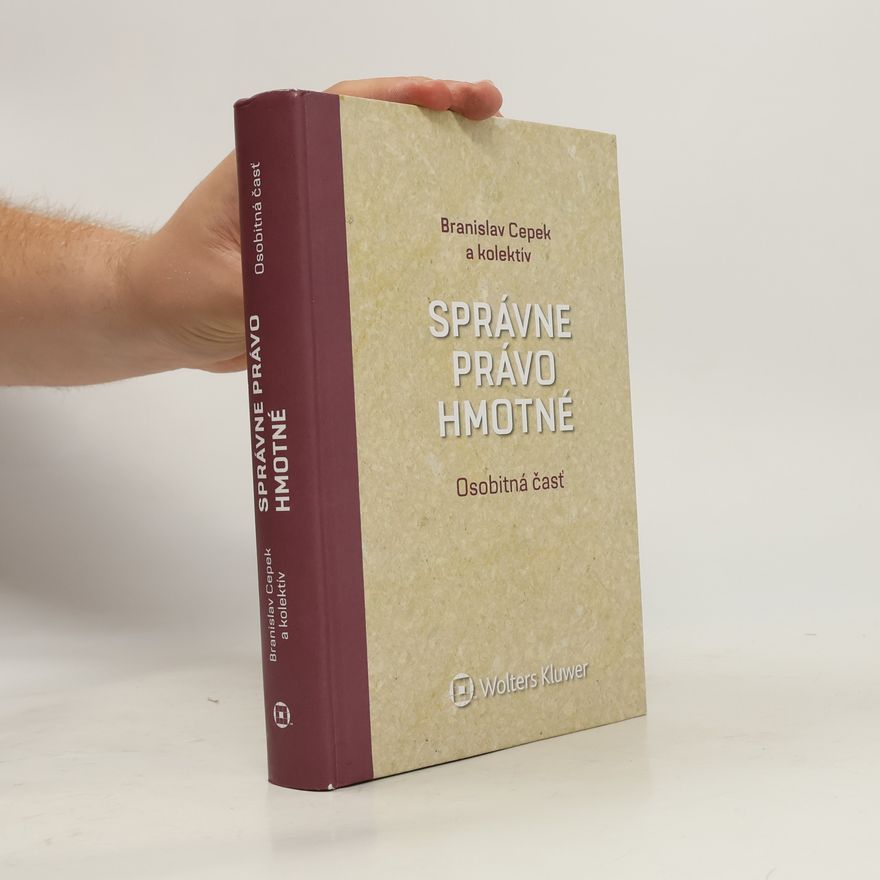Branislav Cepek Správne právo hmotné Osobitná časť