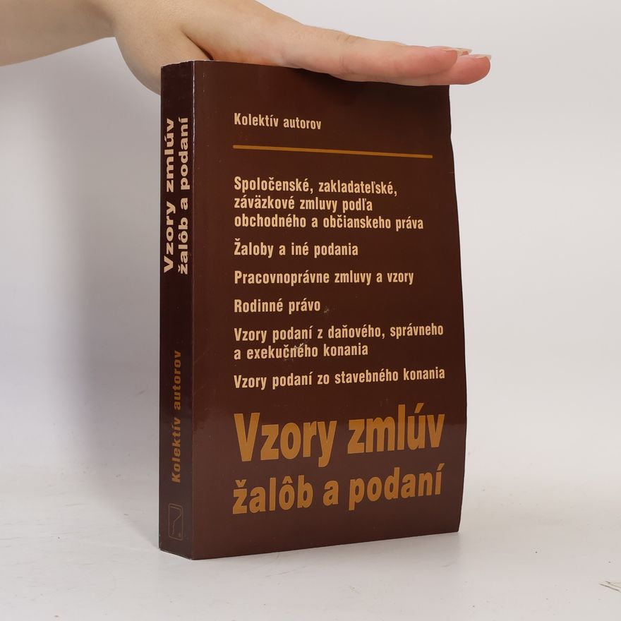 Various authors Vzory zmlúv, žalôb a podaní