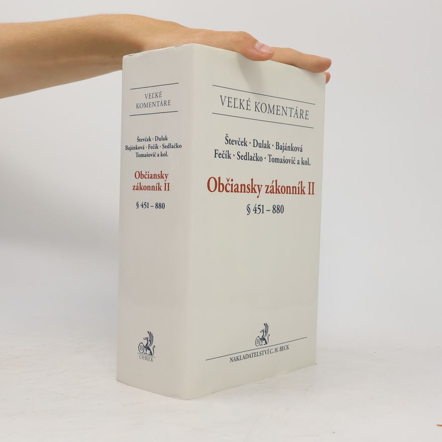 Autorenkollektiv Občiansky zákonník : I. § 1-450, II. § 451-880