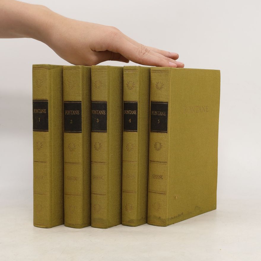 Theodor Fontane Fontanes Werke in fünf Bänden, 1-5