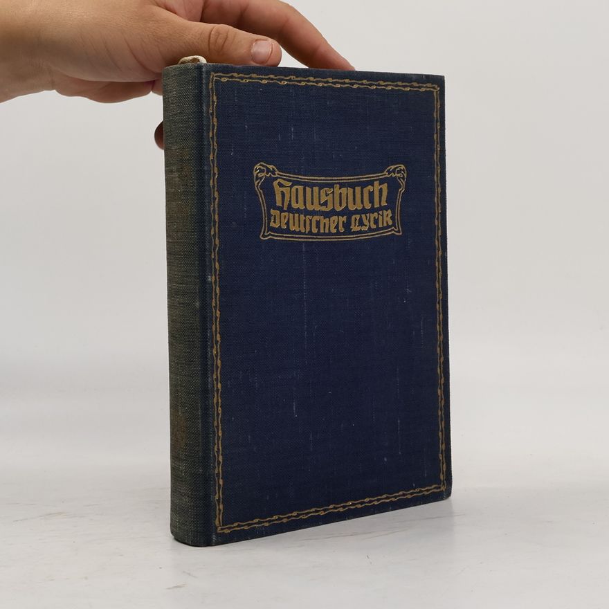 Ferdinand Avenarius Hausbuch deutscher Lyrik