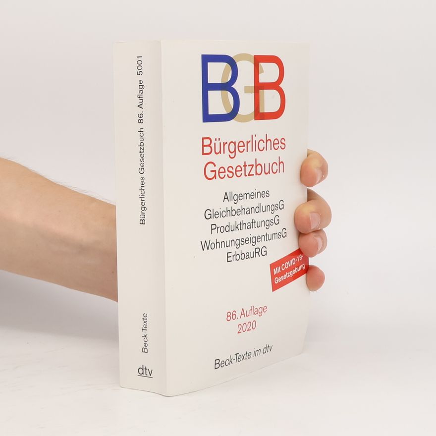 Helmut Köhler Bürgerliches Gesetzbuch. 86. Auflage