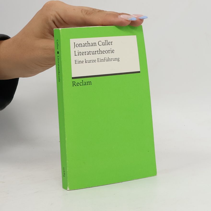Jonathan Culler Literaturtheorie