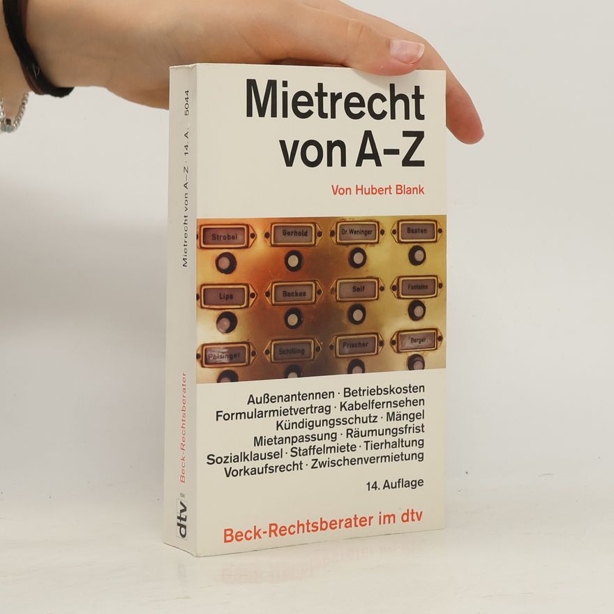 Wolfgang Schmidt-Sichermann Mietrecht