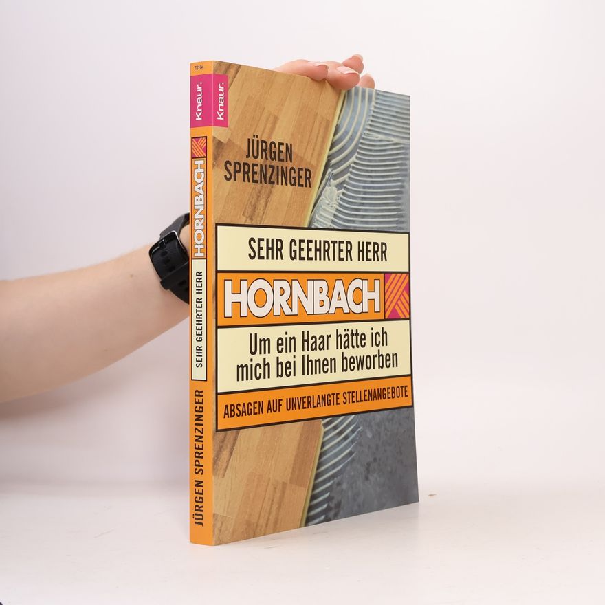 Jürgen Sprenzinger Sehr geehrter Herr Hornbach