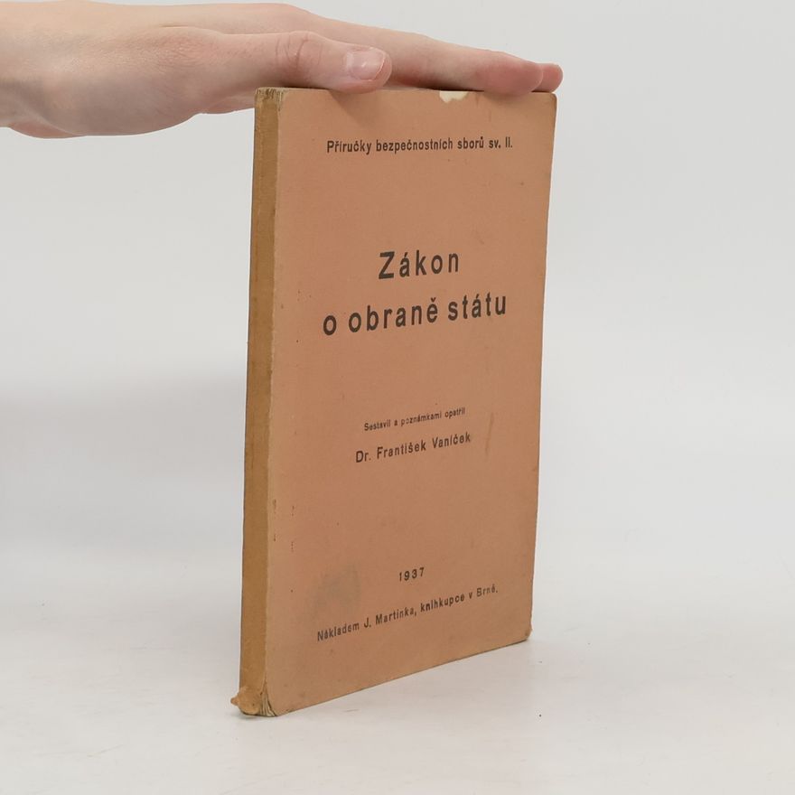 František Vaníček Zákon o obraně státu