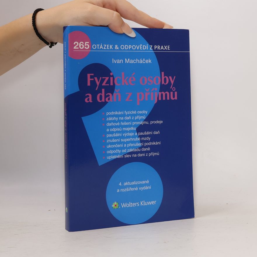 Ivan Macháček Fyzické osoby a daň z příjmů