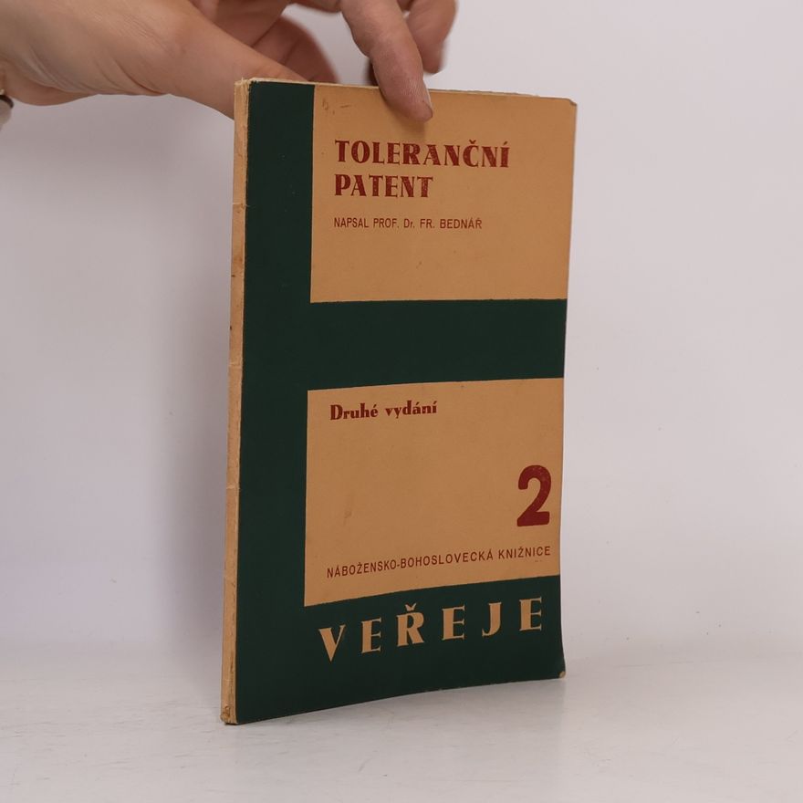 František Bednář Toleranční patent 2