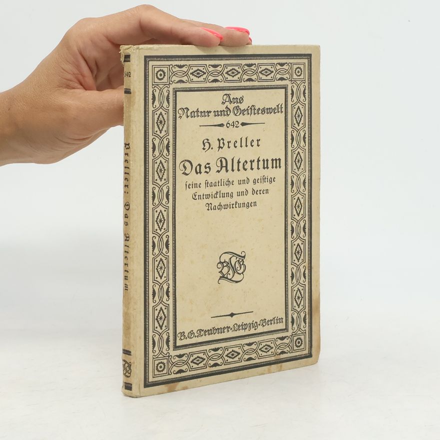 Hugo Preller Das Altertum