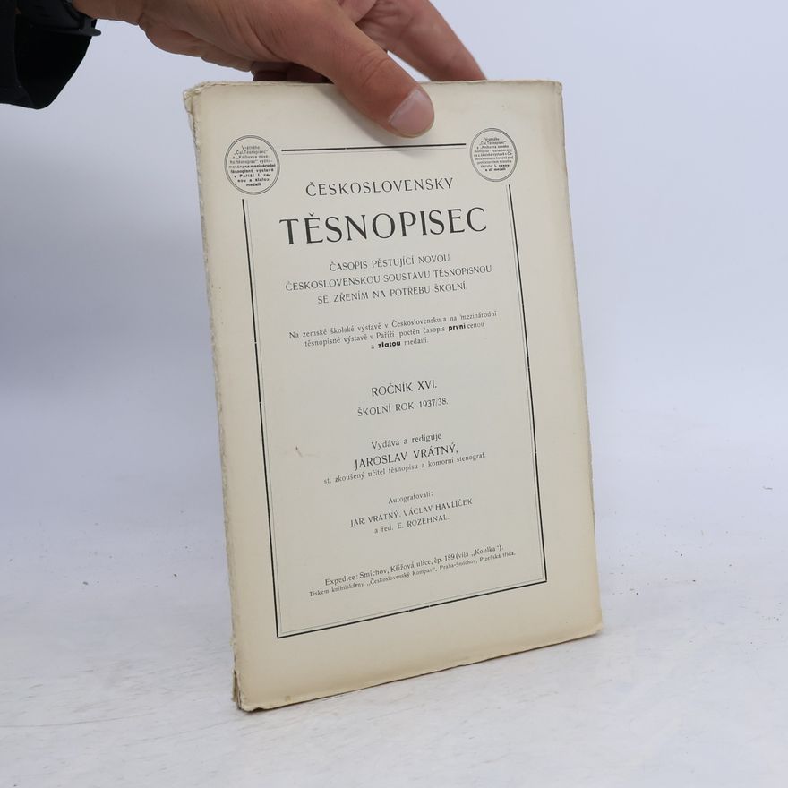 Jaroslav Vrátný Československý těsnopisec XVI.