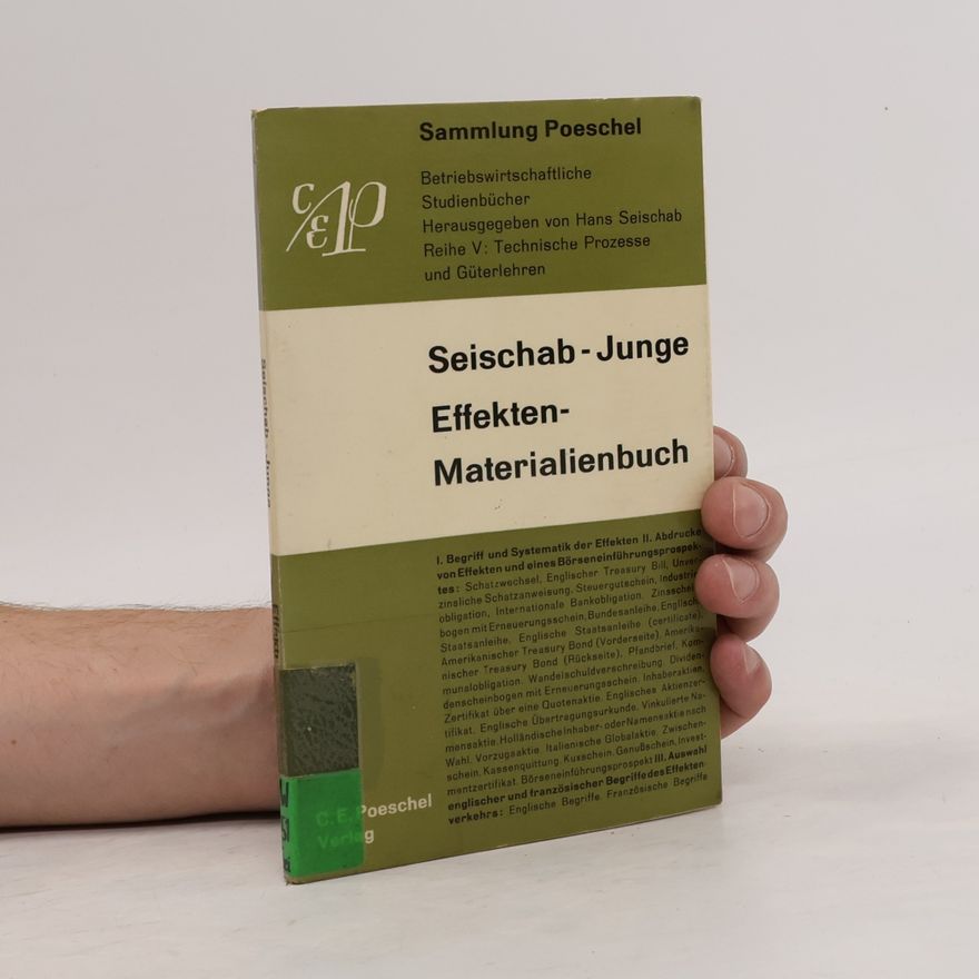 Autorenkollektiv Seischab - Junge Effekten- Materialienbuch