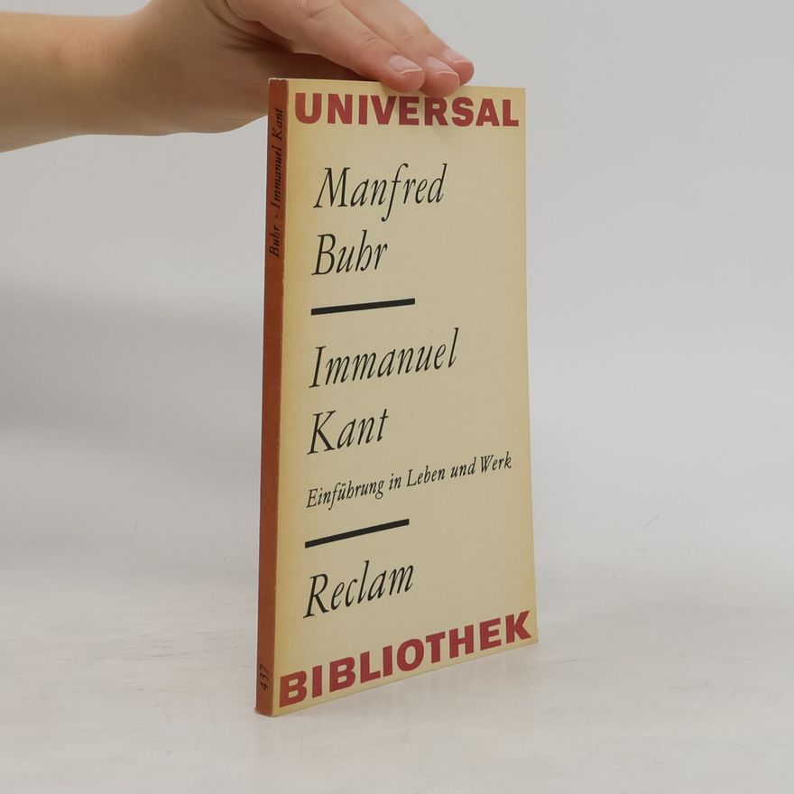 Manfred Buhr Immanuel Kant