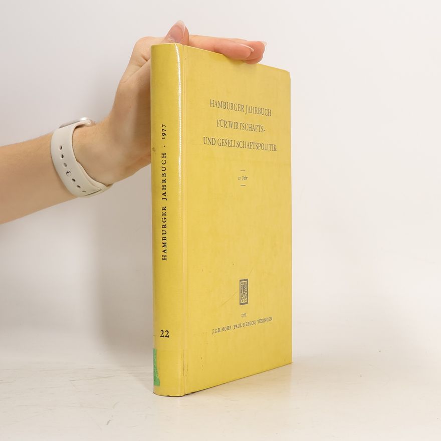 Heinz-Dietrich Ortlieb Hamburger Jahrbuch für Wirtschafts- und Gesellschaftspolitik