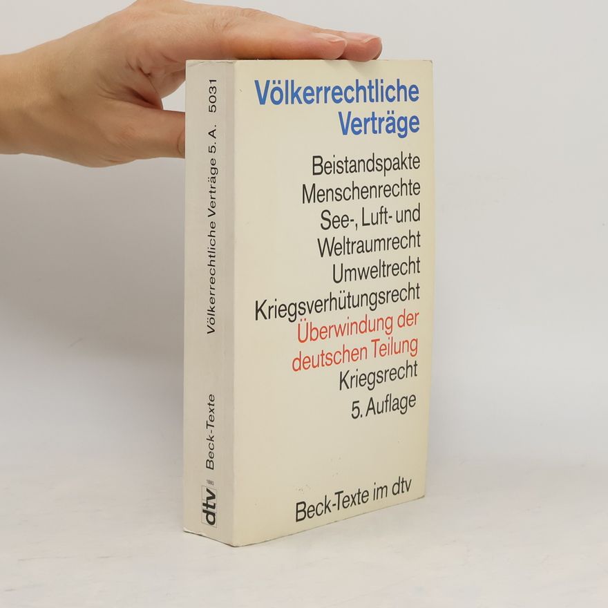 Albrecht Randelzhofer Völkerrechtliche Verträge