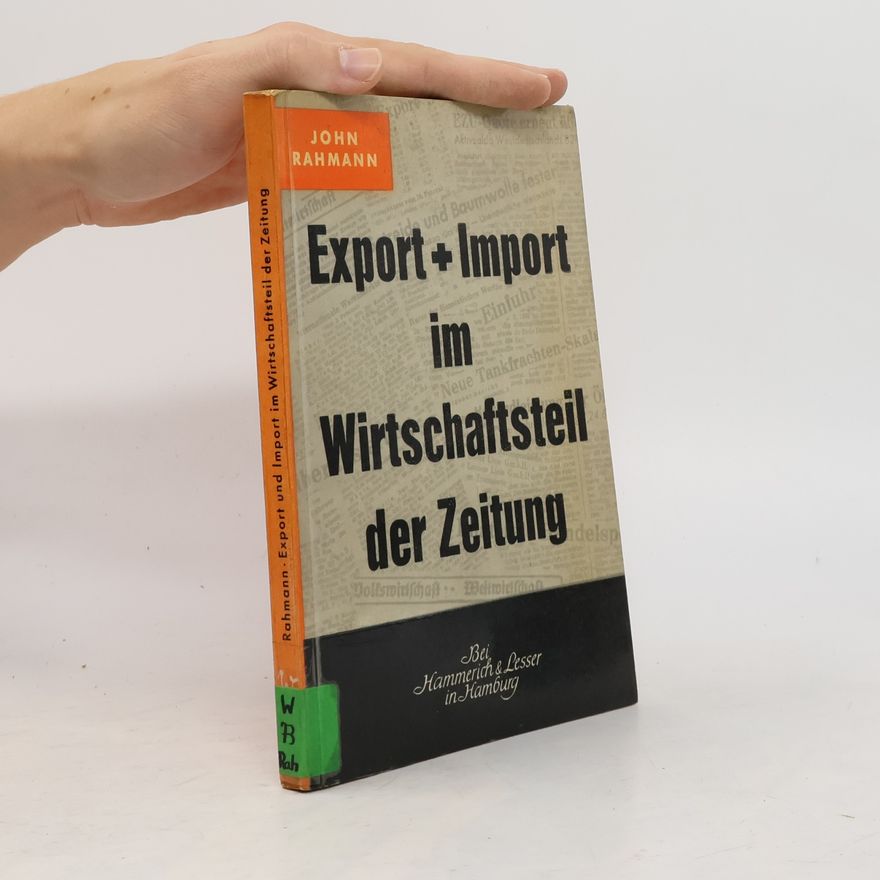 John Rahmann Export+Import im Wirtschaftsteil der Zeitung