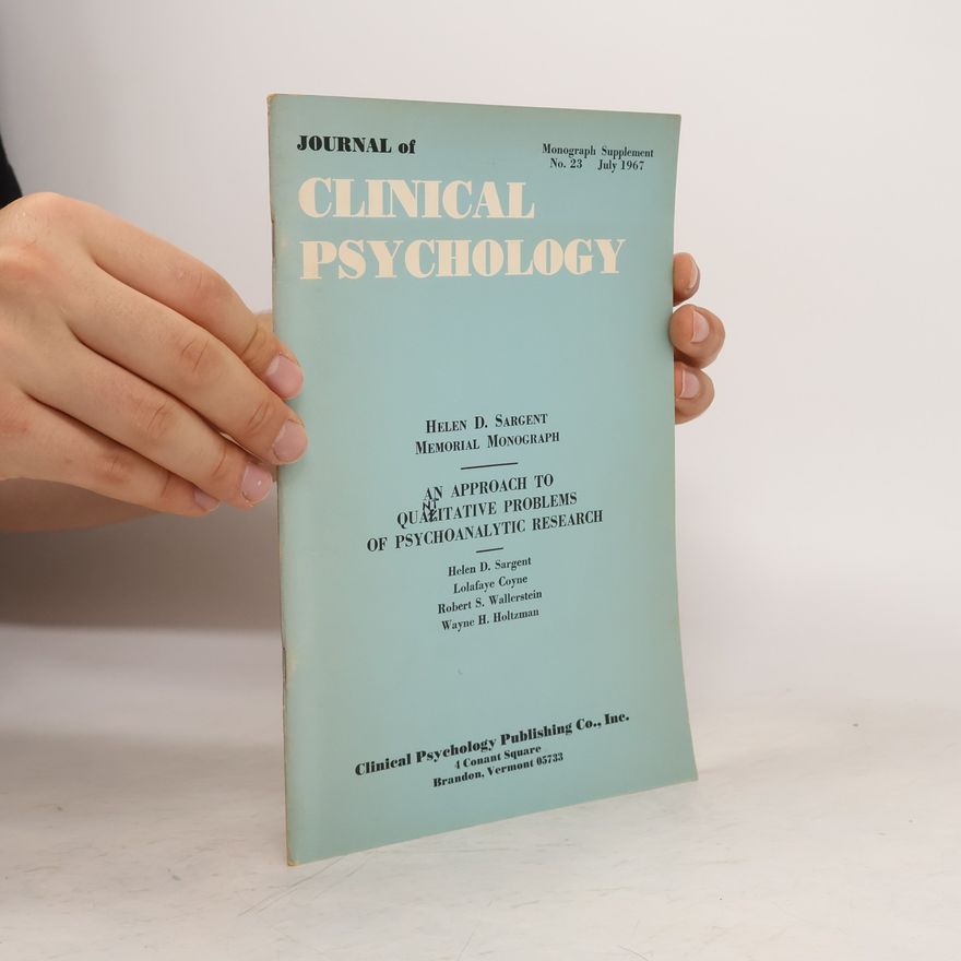 Various authors Journal of Clinical Psychology