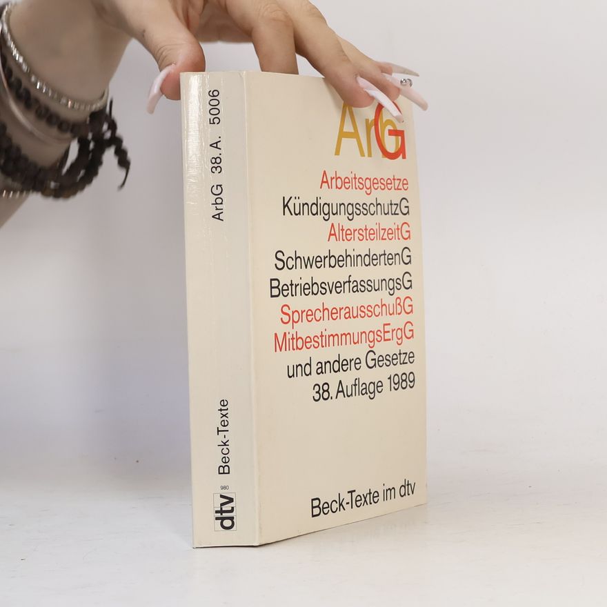 Collectif d'auteurs Arbeitsgesetze
