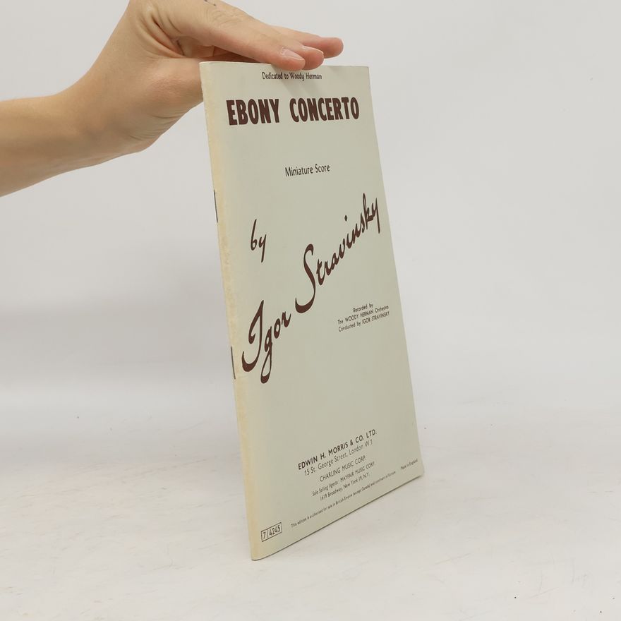 Igor Fjodorovič Stravinskij Ebony Concerto