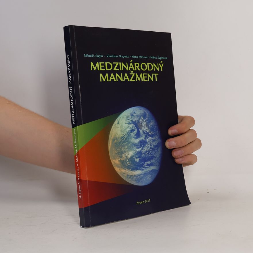 Mária Šupínová Medzinárodný manažment Vysokoškolská učebnica