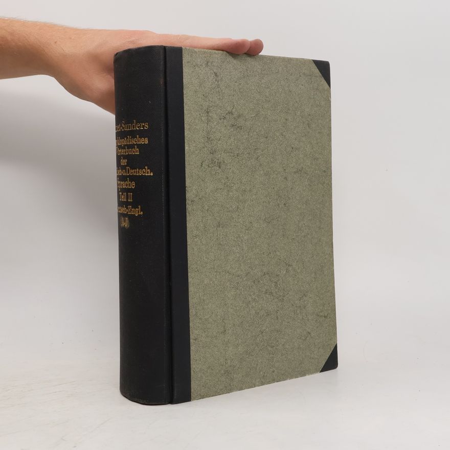 Eduard Muret Muret-Sanders Enzyklopädisches Wörterbuch der englischen und deutschen Sprache II. Deutsch-Englisch A-J