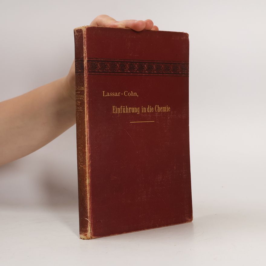 Ernst Lassar Cohn Einfuhrung in die Chemie