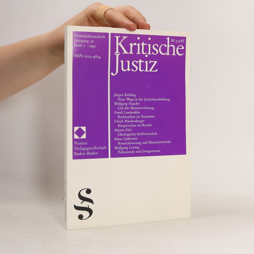 Autorenkollektiv Kritische Justiz. Jahrgang 30, Heft 2/1997