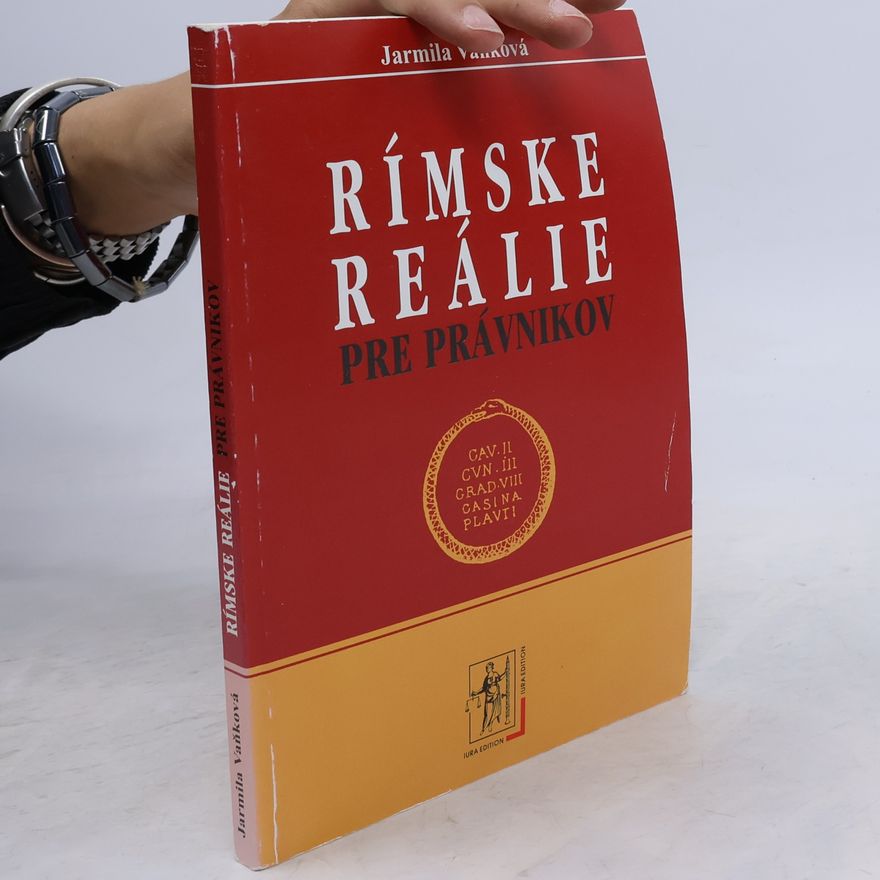 Jarmila Bartošíková Rímske reálie pre právnikov