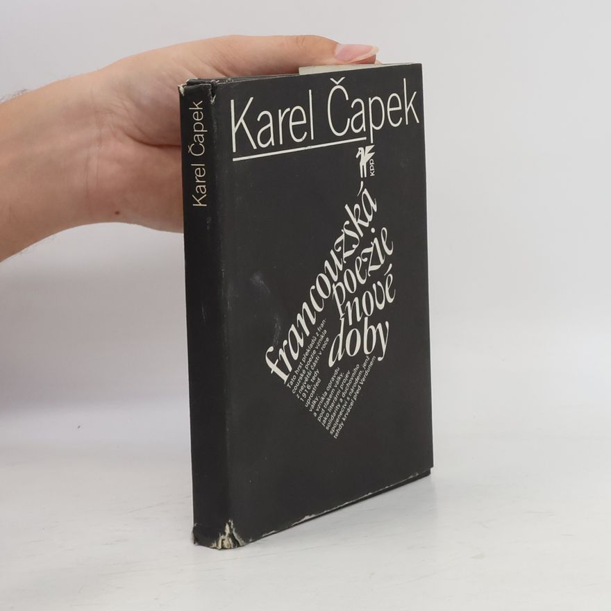 Karel Čapek Francouzská poezie nové doby