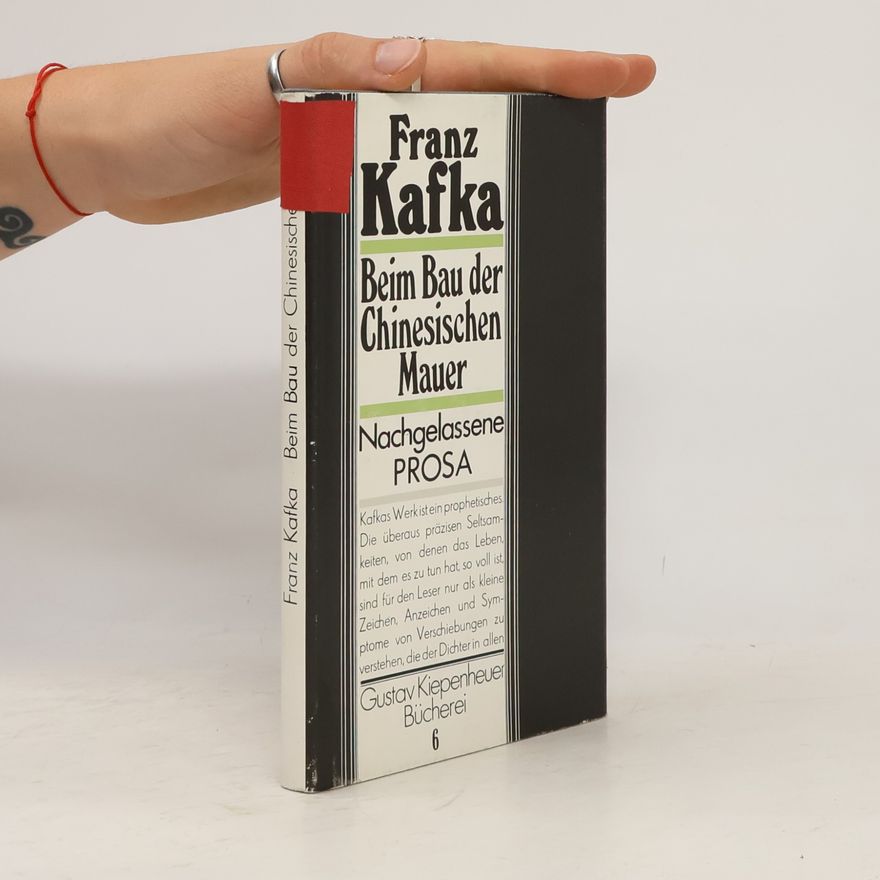 Franz Kafka Beim bau der Chinesischen Mauer