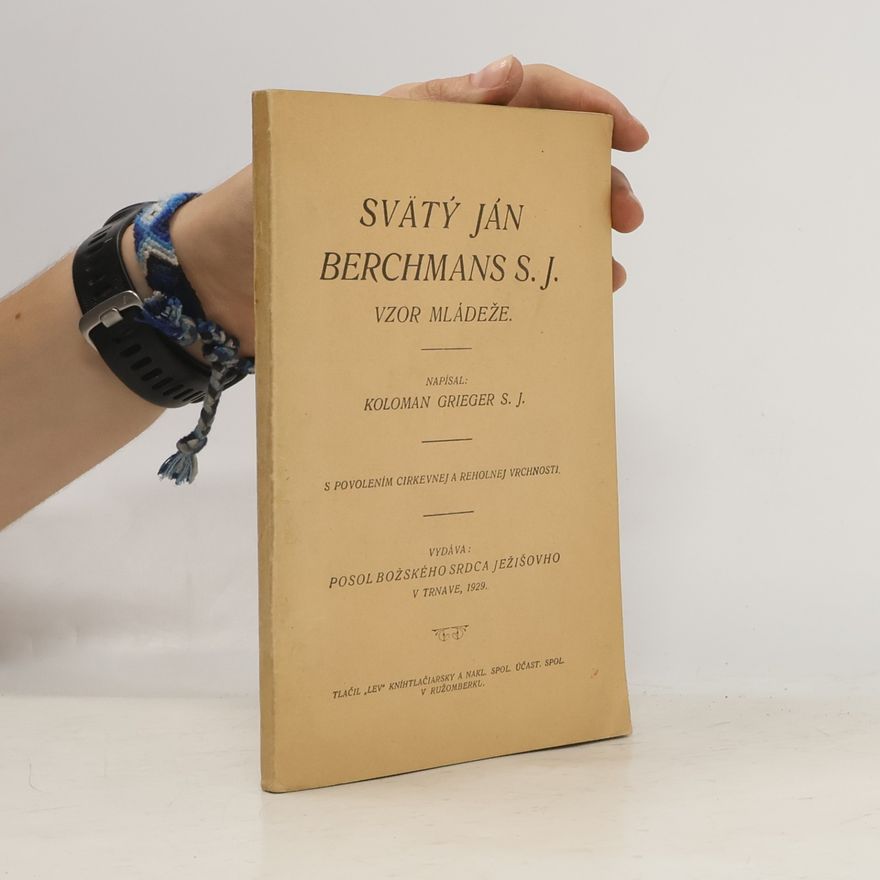 Koloman Grieger Svätý Ján Berchmans S.J.