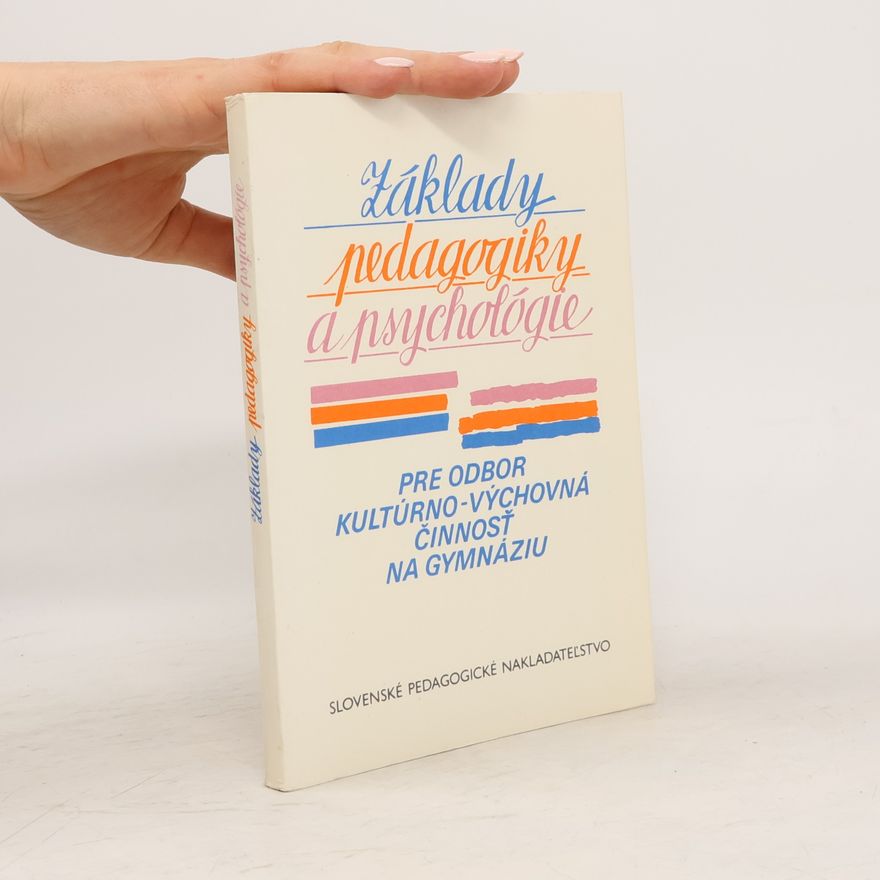 Jozef Štefanovič Základy pedagogiky a psychológie
