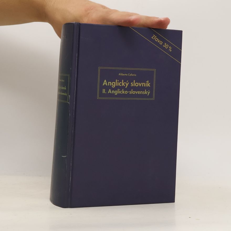 Aliberto Caforio Anglický slovník II. Anglicko-slovenský