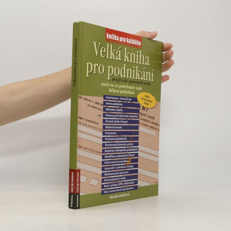 Monika Kolářová Velká kniha pro podnikání