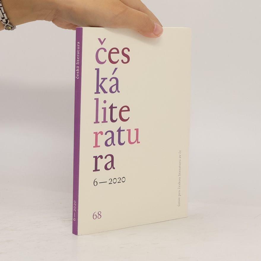 Pavel Šidák Česká literatura 6-2020