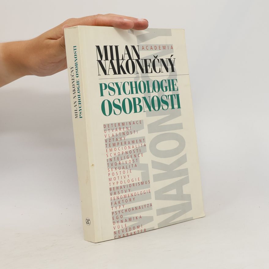 Milan Nakonečný Psychologie osobnosti