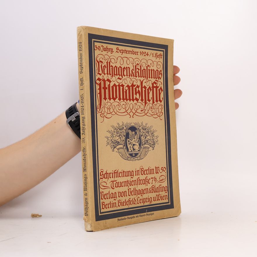 Various authors Velhagen & Klasings Monatshefte 1/1924